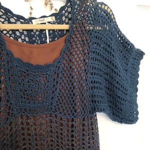 NWT HAZEL ANTHROPOLOGIE BOHO Crochet Dress A41590